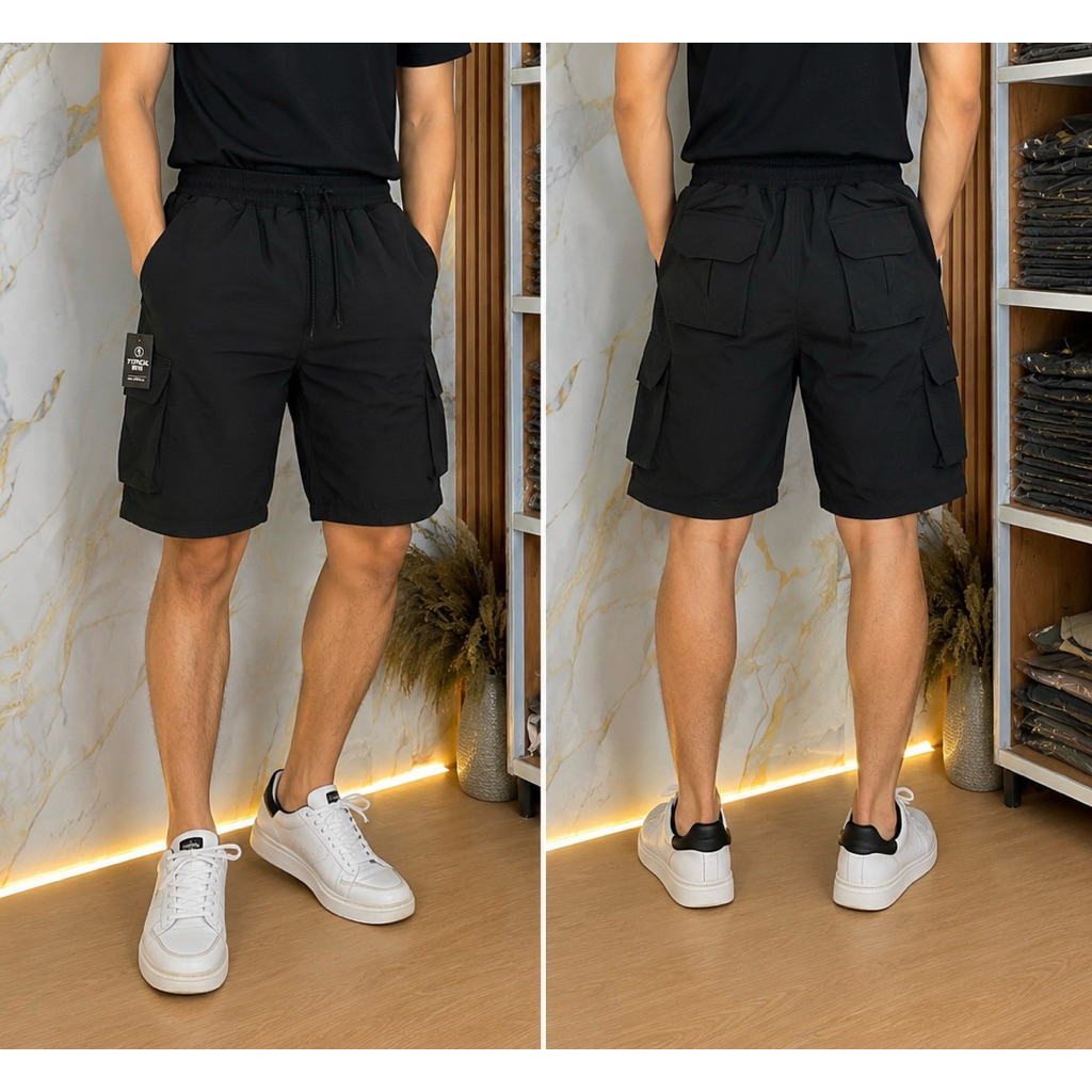 celana cargo pendek katun ripstop