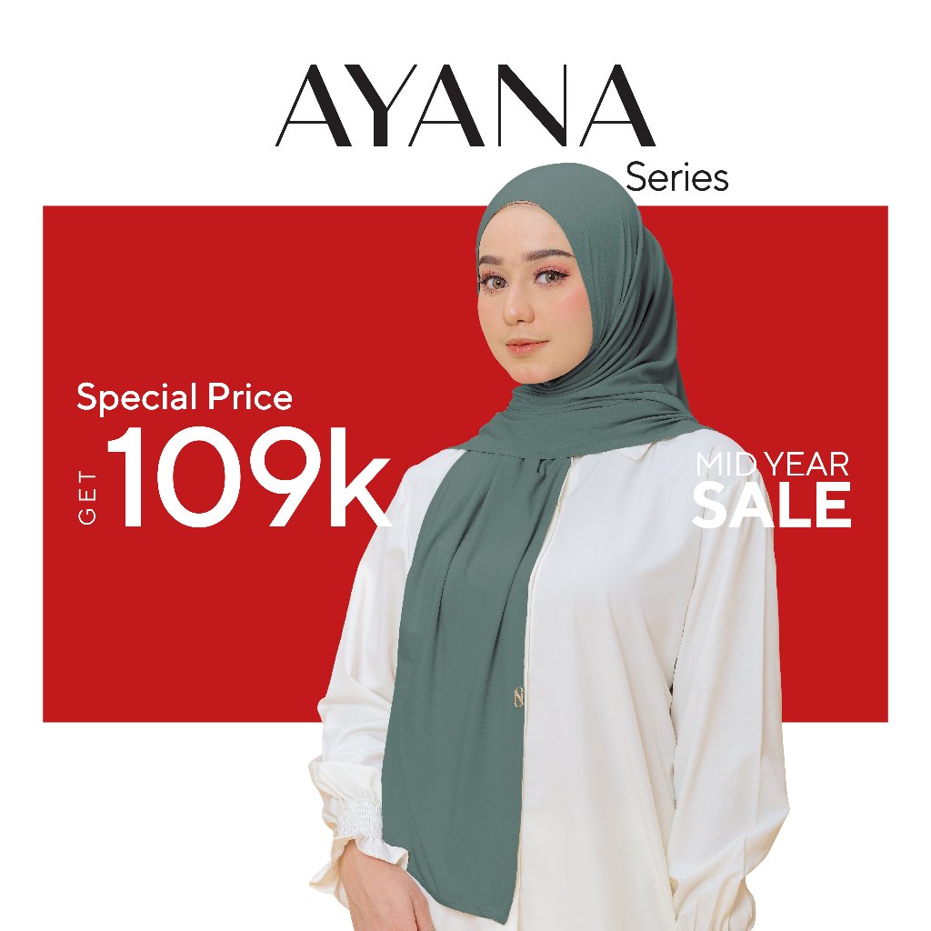 Nabillasyal | Ayana Series | Pashmina | Hijab Instant | Jersey