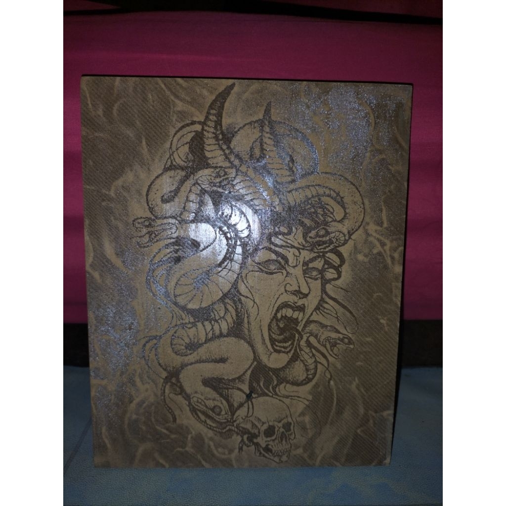 pyrography medusa
