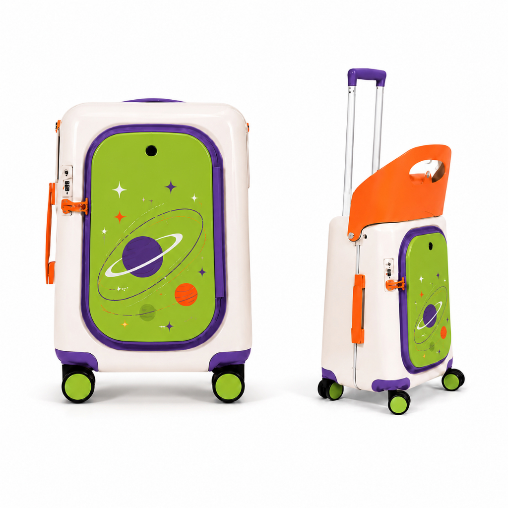 Koper Anak Luggage Koper Koper Travel Koper Kabin 20 Inch 40L Scooter Duduk Bisa Lepas Liburan Anak
