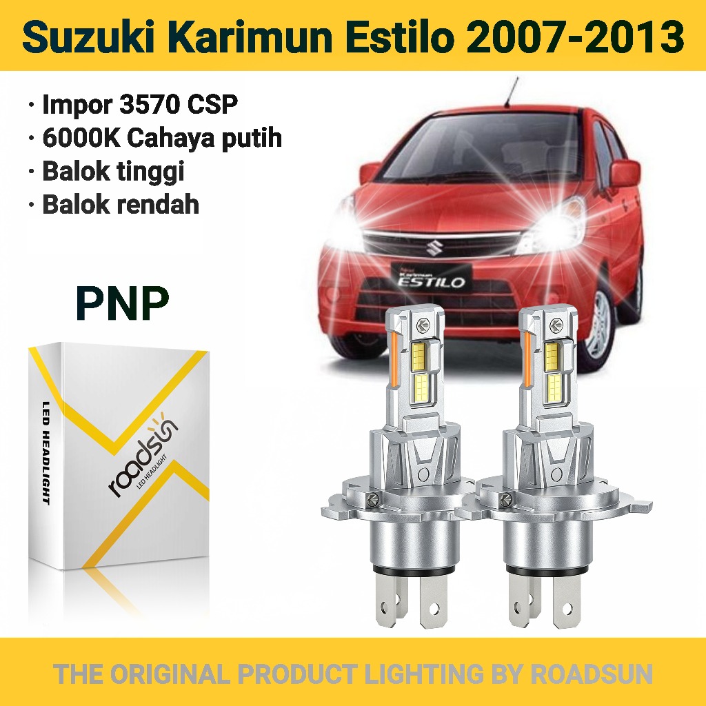 Lampu mobil LED super terang berkualitas tinggi cocok untuk Suzuki Karimun Estilo 2007-2013