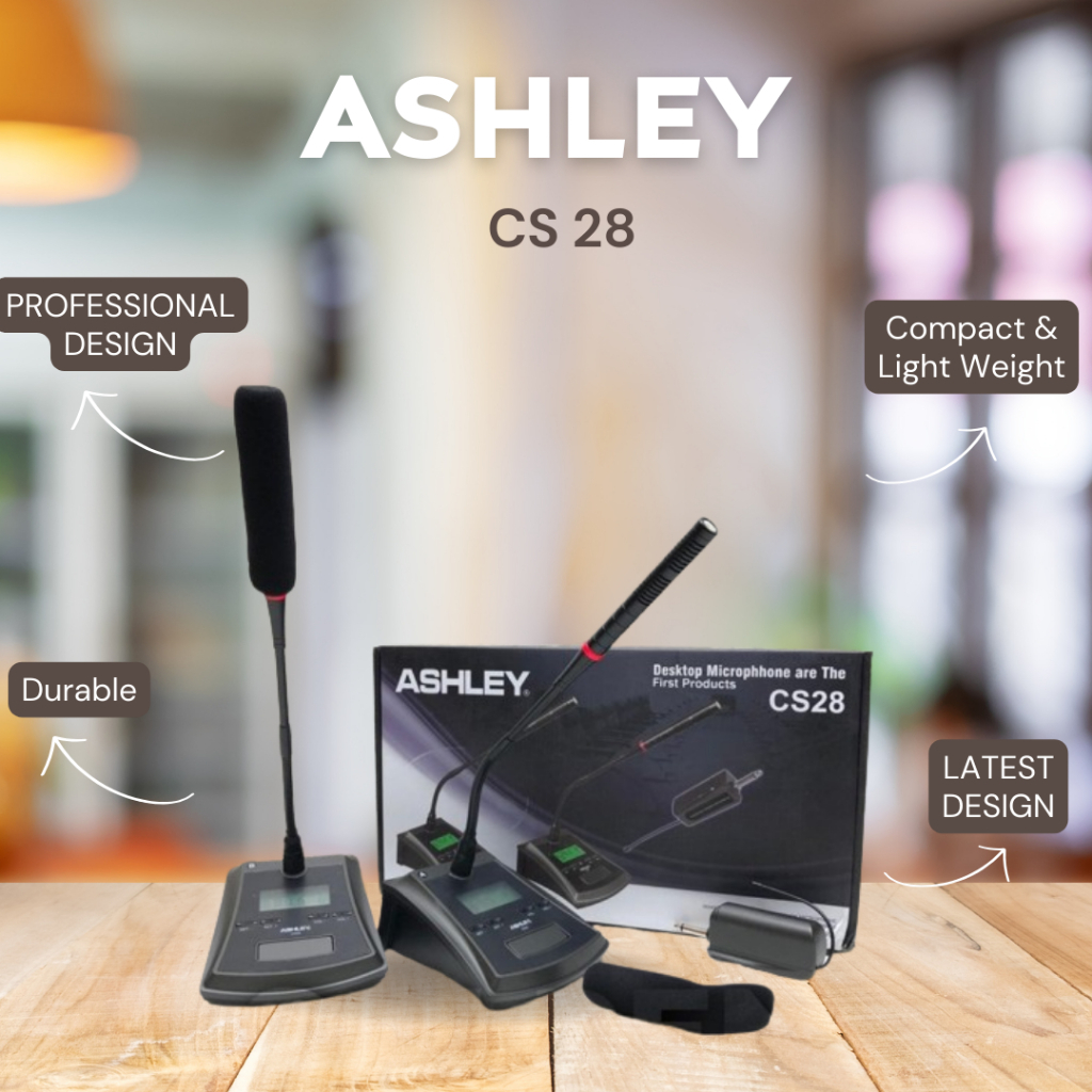 MIC WIRELESS MEJA ASHLEY CS 28