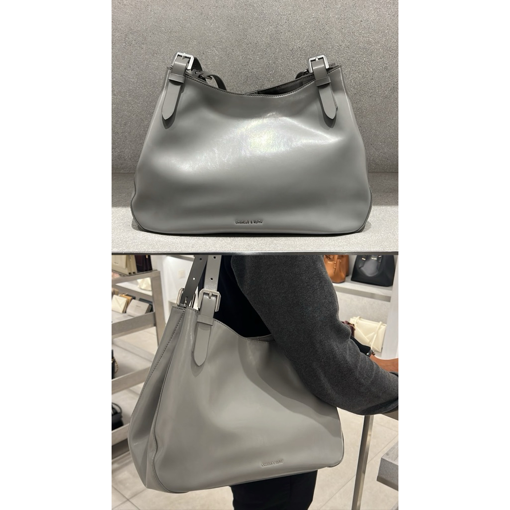 (JASTIP) Charles & Keith Slouchy Buckle Bag
