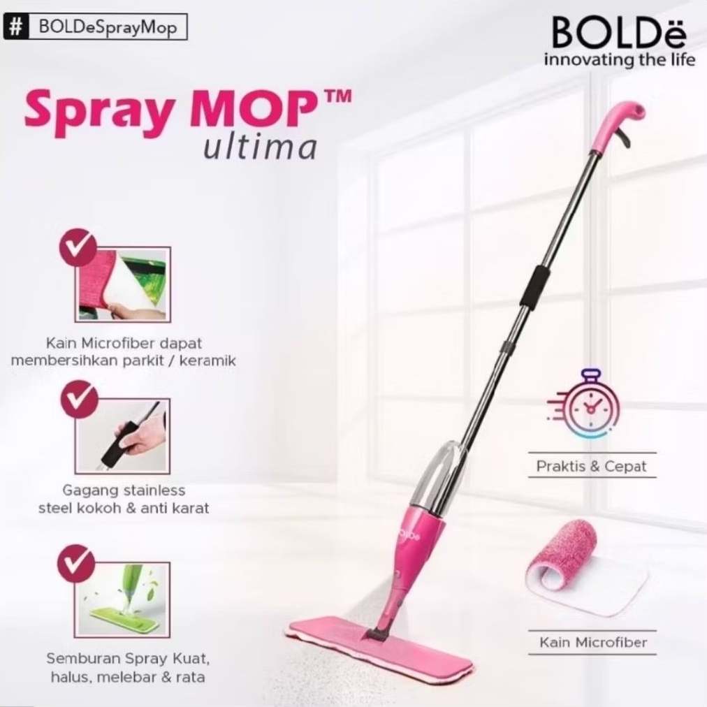 Spray Mop Bolde Alat Pel Lantai Bolde Original