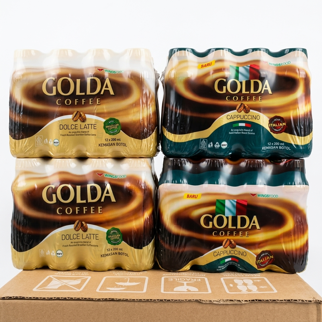 Golda Coffee 1 Dus isi 12 Botol Harga Grosir
