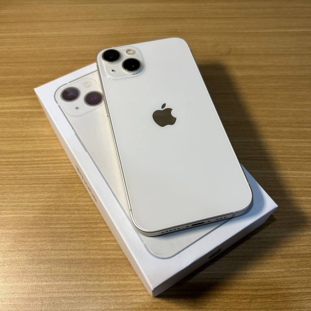 [Zenith Gadget Store] iPhone 13 256GB Starlight Second Ex Resmi Murah Minus LCD Retak Face ID Off