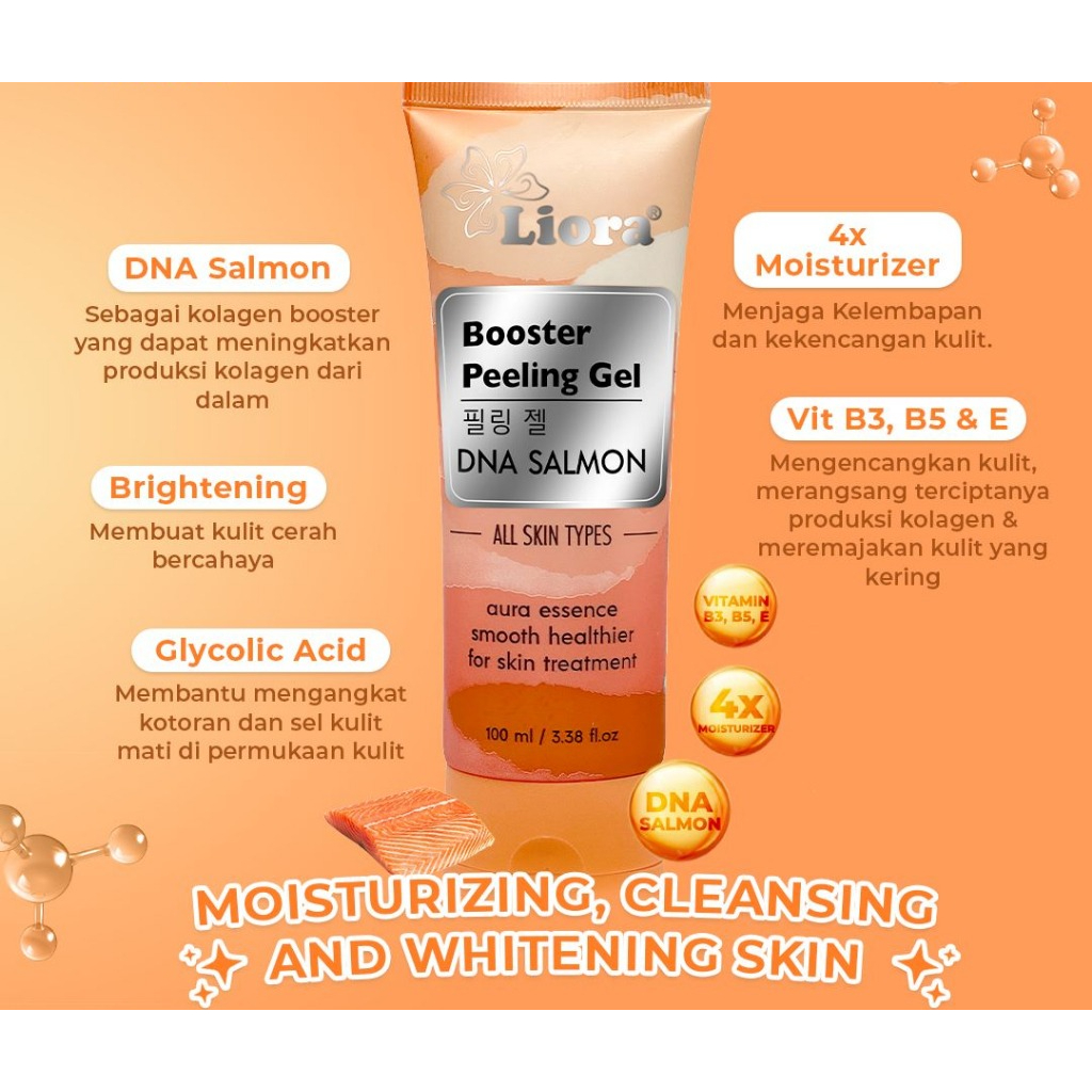 LIORA BOOSTER PEELING GEL 100ML DNA SALMON