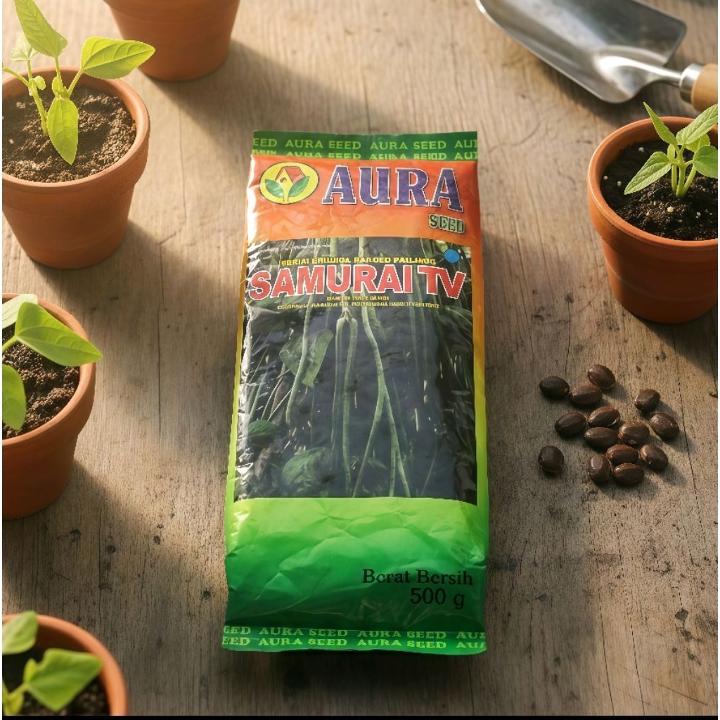 benih kacang panjang samurai tv aura seed 500 gram