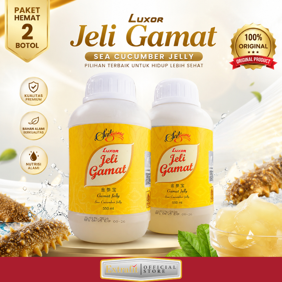 Jelly Gamat Luxor 550ML Paket 2 Botol Asli Original Made In Malaysia