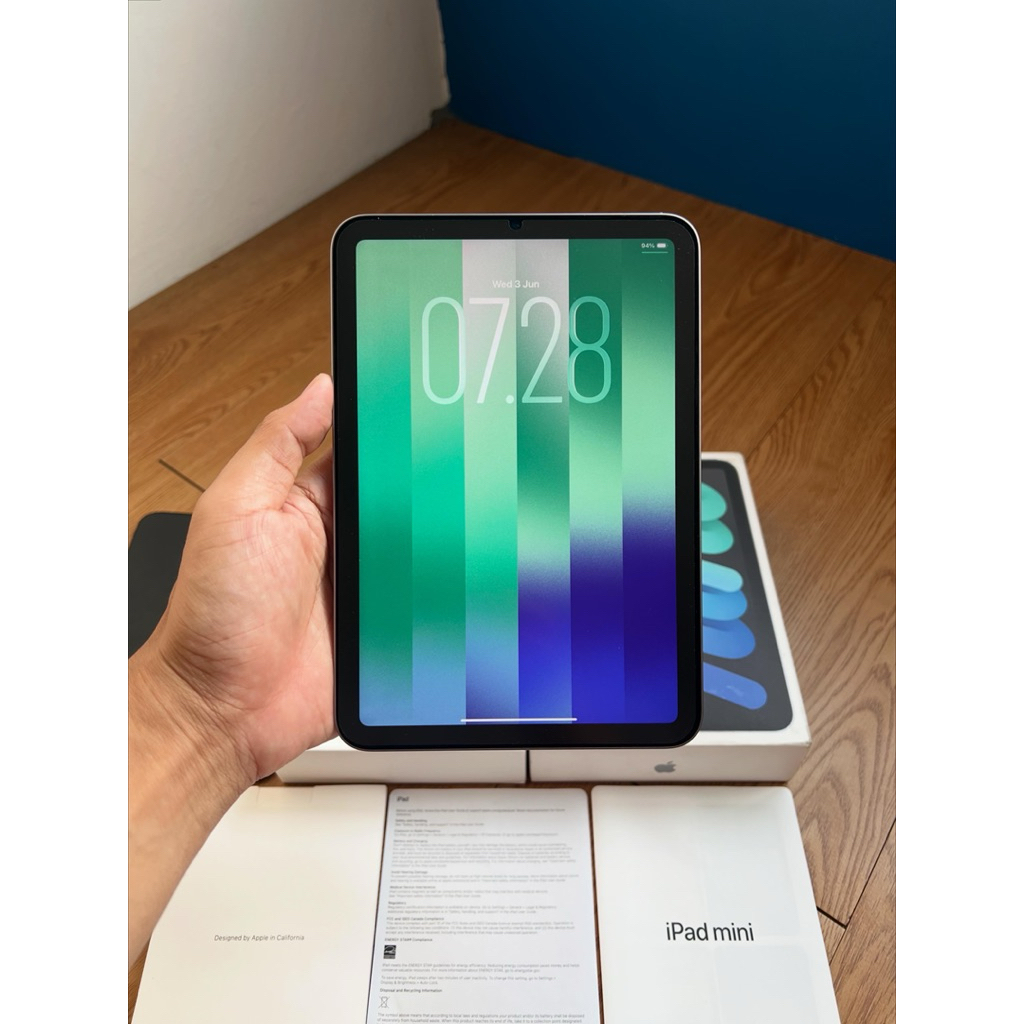 iPad Mini 7 128GB Wifi Only Mulus Fullset