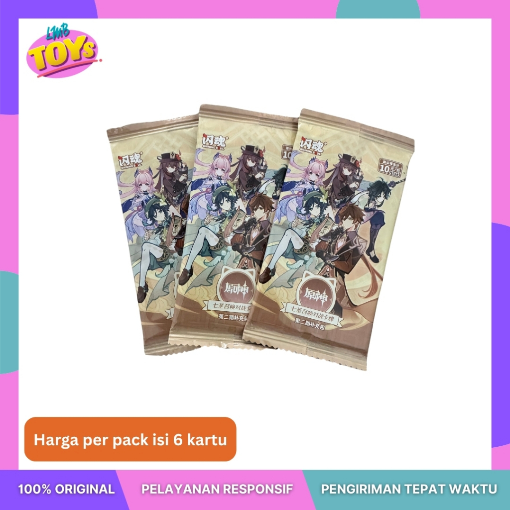 [LMB Toys] SHININGSOUL Genshin Impact Seven Sages Summoning TCG Booster Pack Vol 2 - per pack