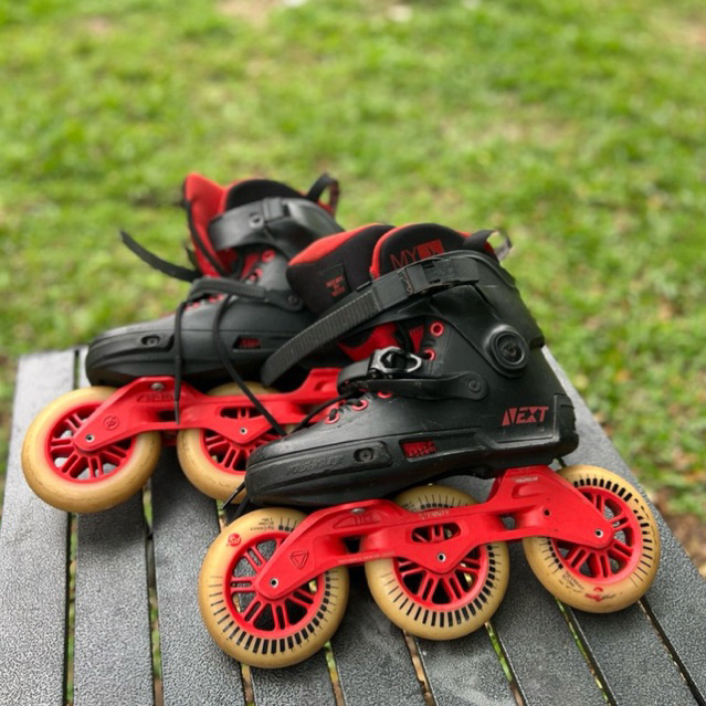 sepatu roda powerslide next core 100 red sepaturoda inline skate power slide size 38-39