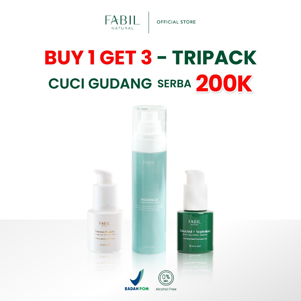 FABIL - Paket Bundle Tripack Skincare Cuci Gudang Serba 200rb