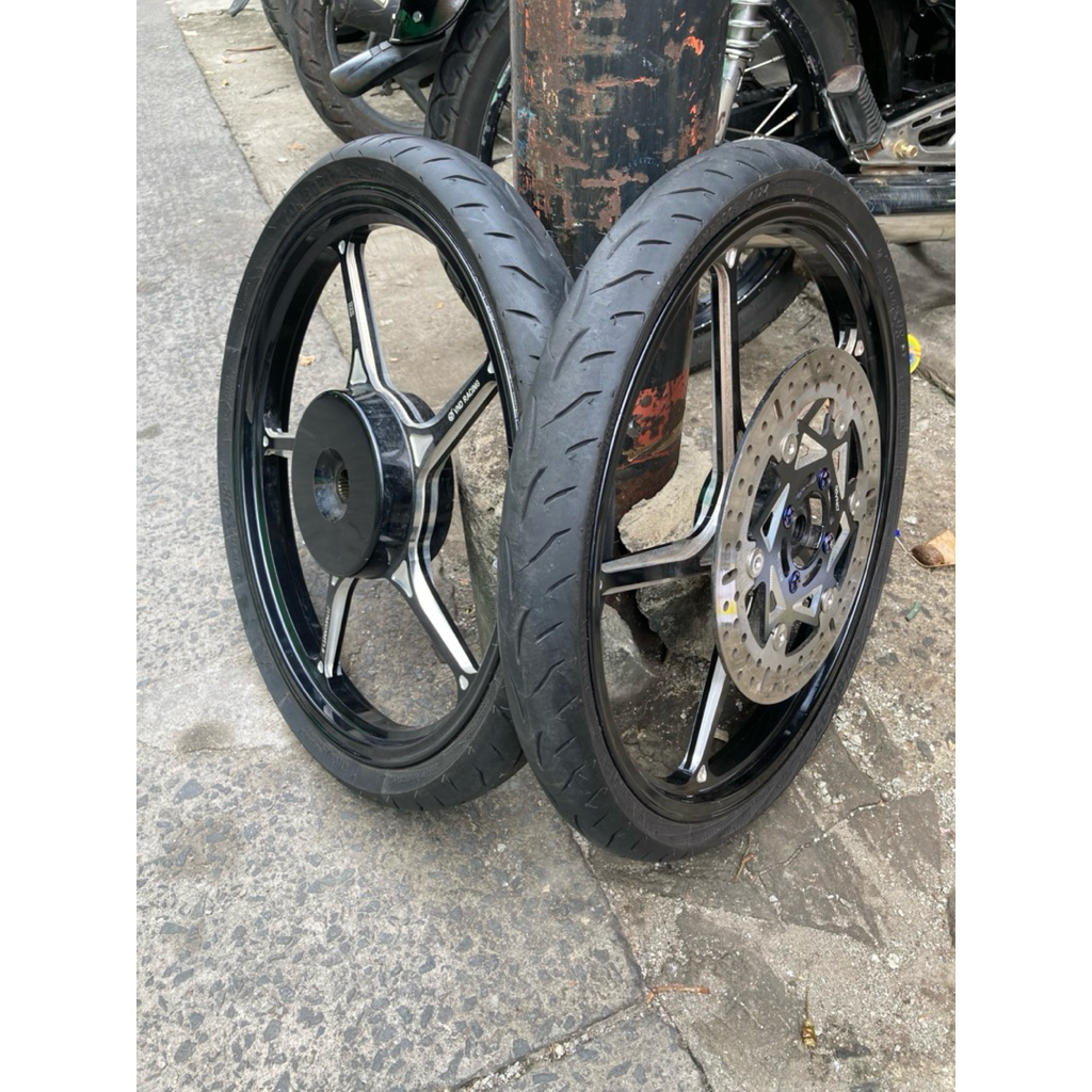 full set velg vnd ak55 ring17 vario 125 / vario 150 velg set ban tubless dan disc cakram / produk se