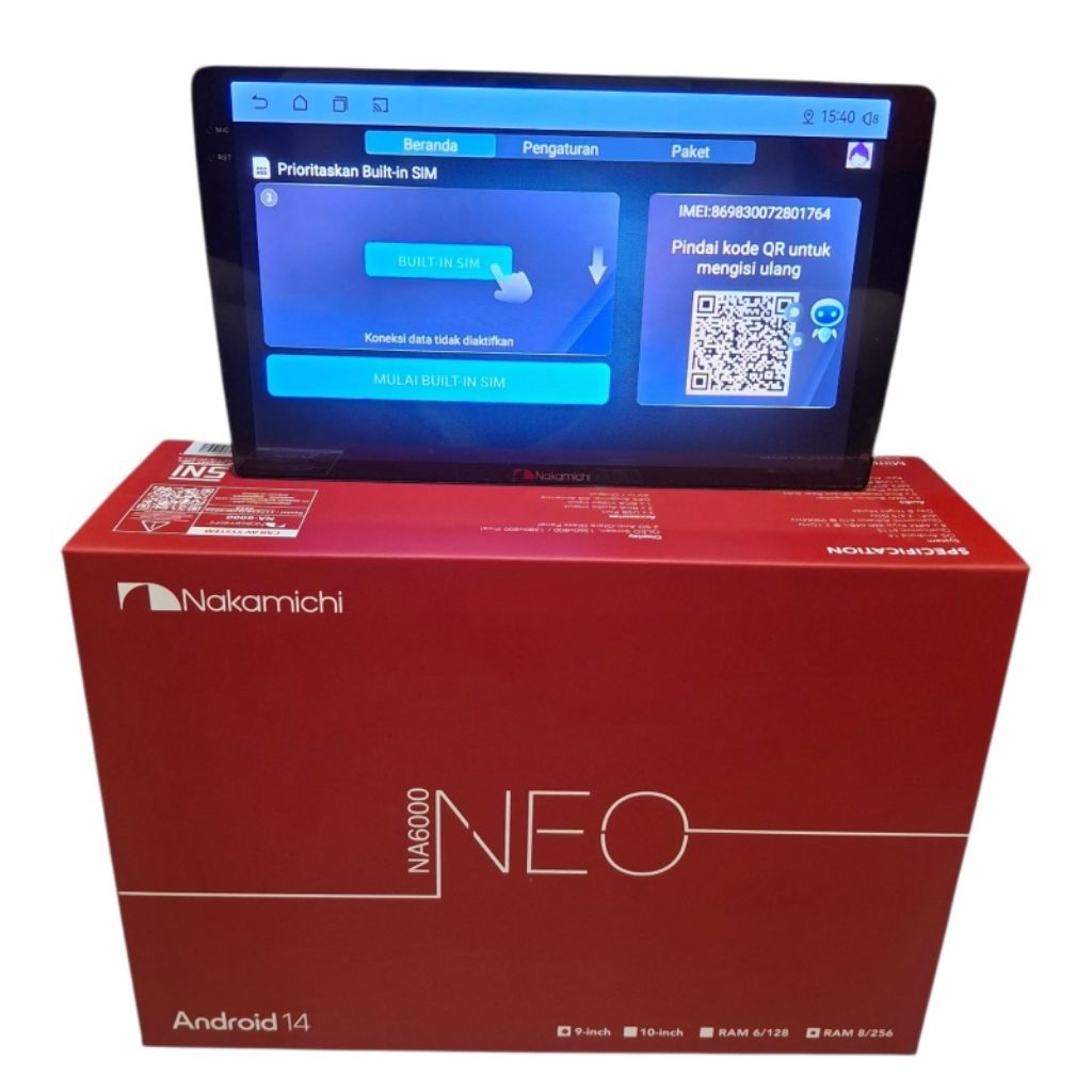 Head unit android 10 inch nakamichi neo na6000 ram 8+256 support N-SIM+support 360
