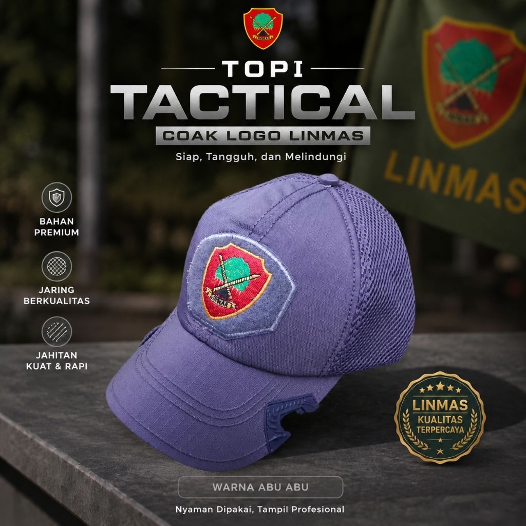 Topi Tactical Logo Linmas Topi Coak Logo Linmas