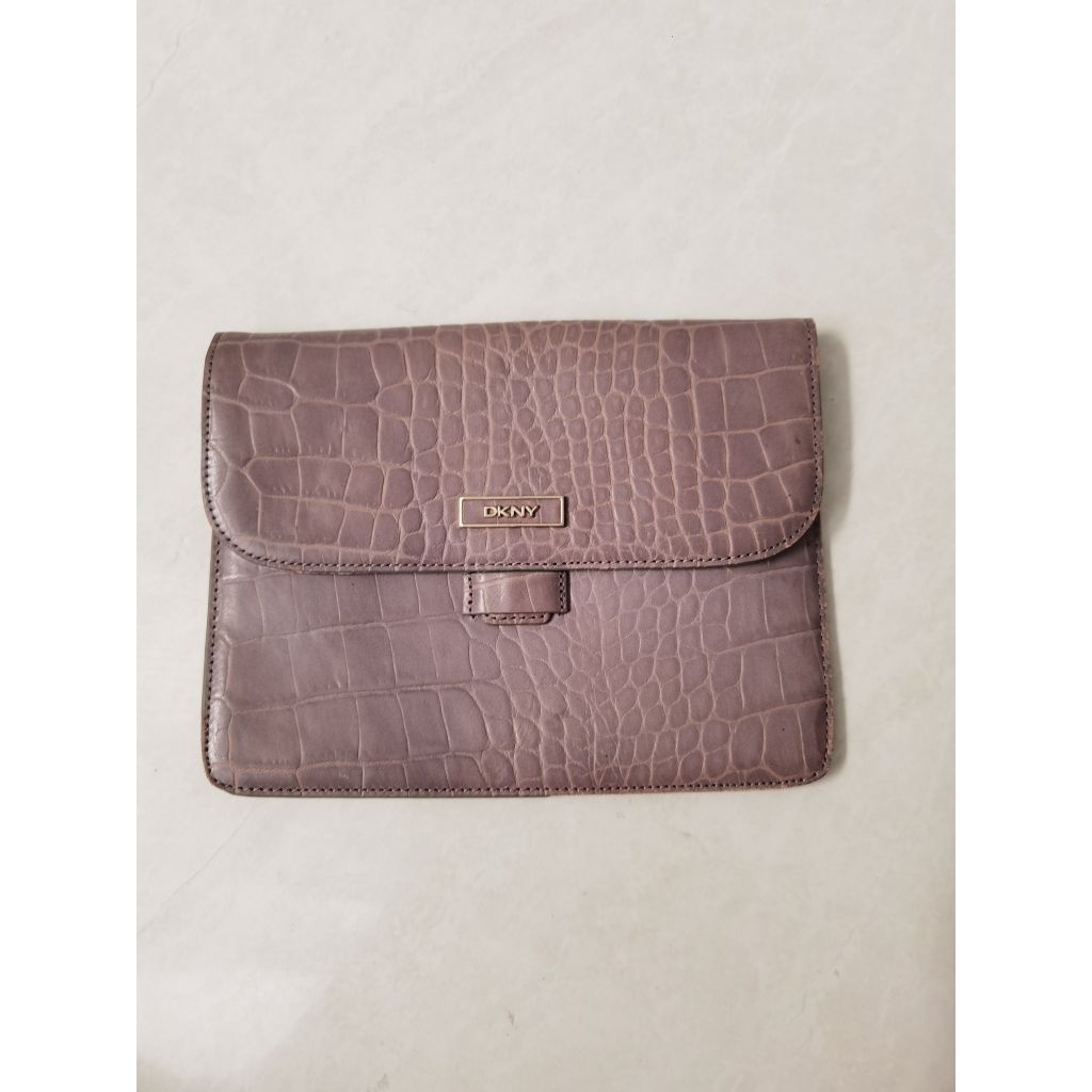 DKNY Clutch Dompet pouch kulit Croco DKNY