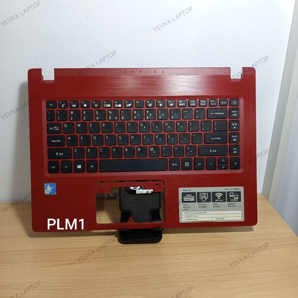 [ MERAH ] Palmrest Acer Aspire 3 A314-32 bisa utk A314-21 bisa utk A314-31 Normal Tested Seken Origi