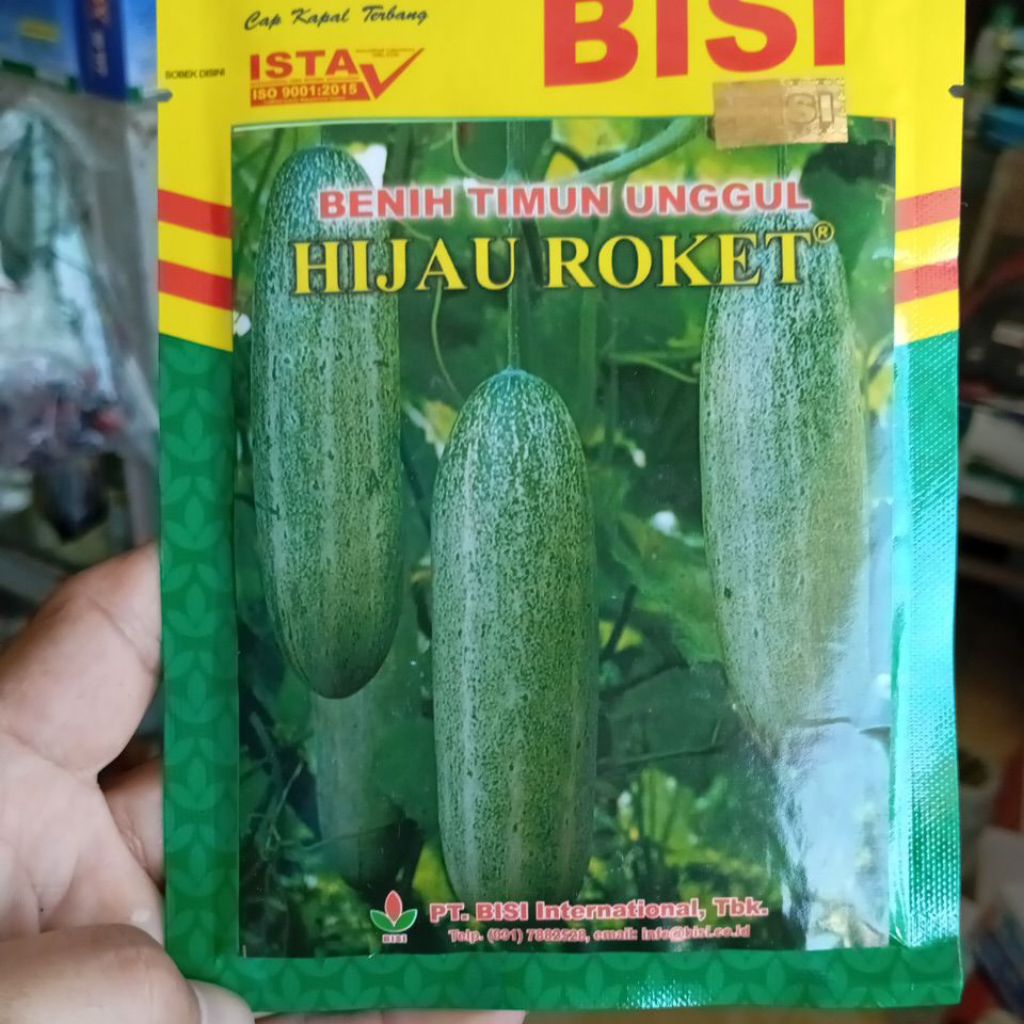 benih timun HIJAU ROKET kemasan 50 gram