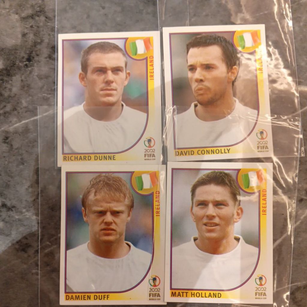 sticker bola panini world cup 2002 Irlandia