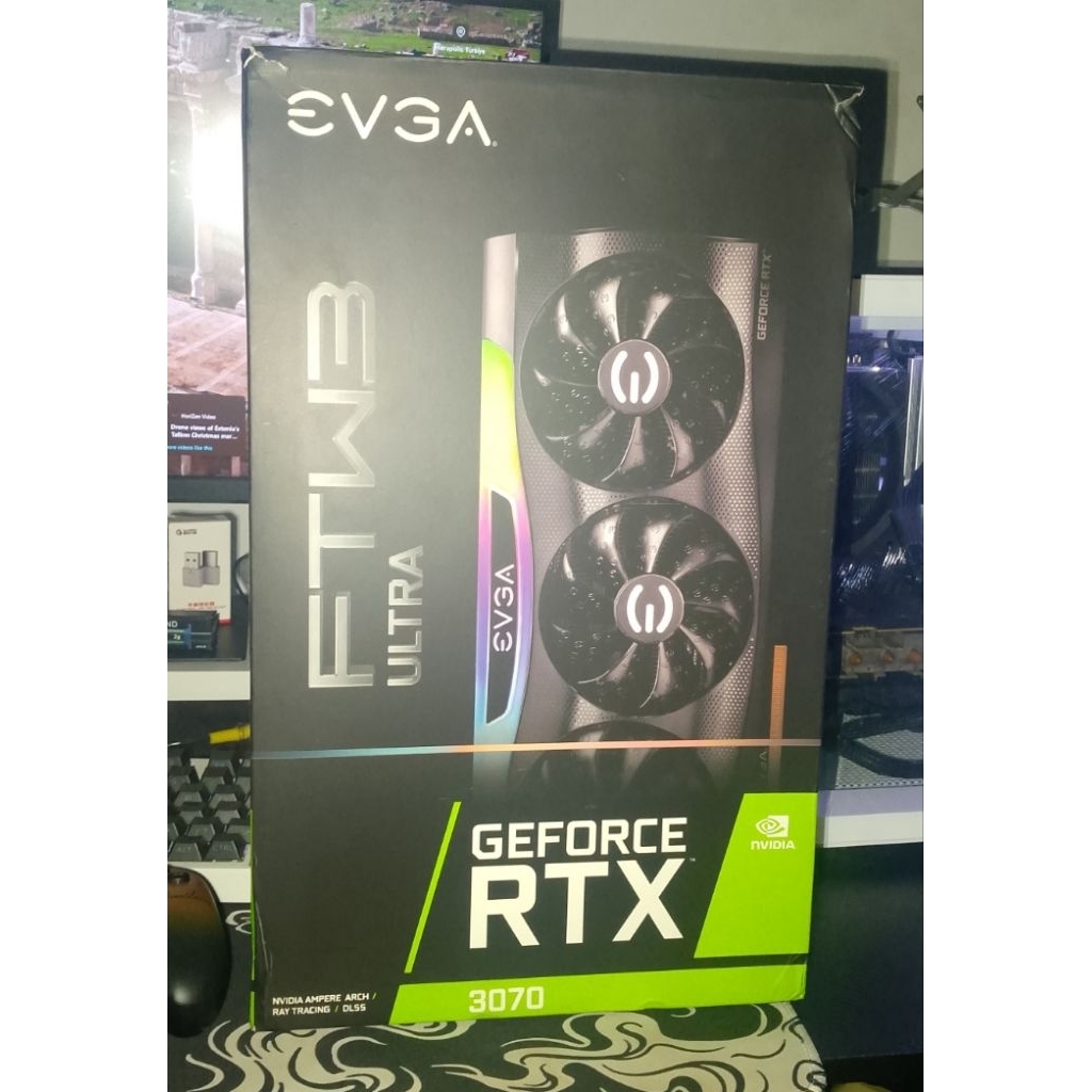 EVGA FTW3 RTX 3070 8gb LHR fullset