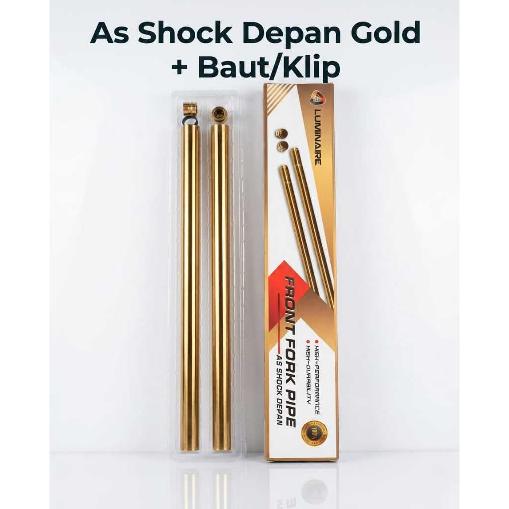 As Shock Depan Gold Yamaha Byson, Byson FI Kualitas Premium Tampilan Elegan, Set Kanan Kiri