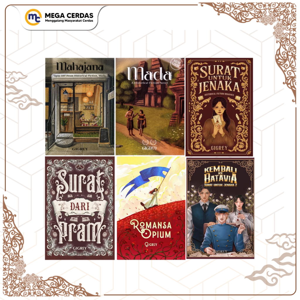 Mega Cerdas  |  Novel Historical Fiction - Surat Untuk Jenaka / Kembali Ke Batavia / Surat Dari Pram