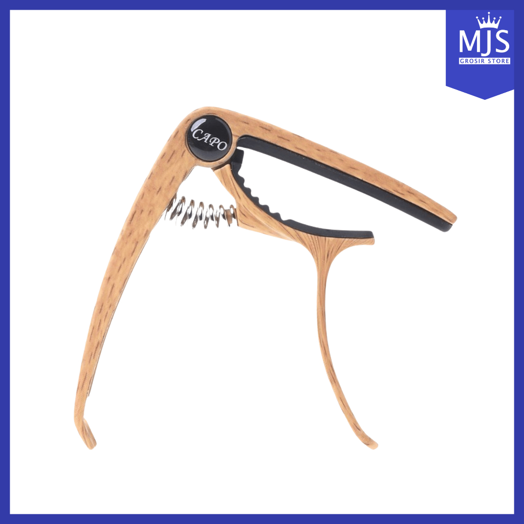 Capo Gitar Motif Kayu Bahan Desain Kayu Kapo Wood Gitar Akustik Klasik Elektrik