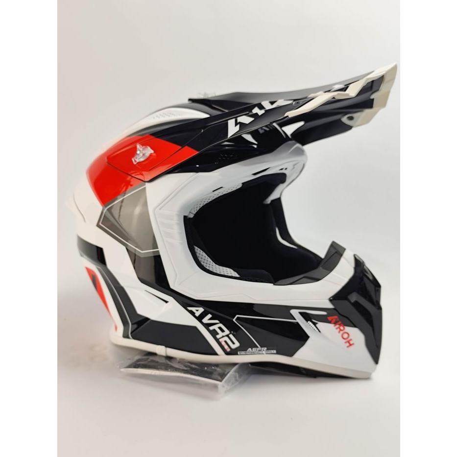 AIROH AVIATOR ACE 2 SHIEL RED GLOSS ORIGINAL HELM AIROH AVIATOR FULL FACE