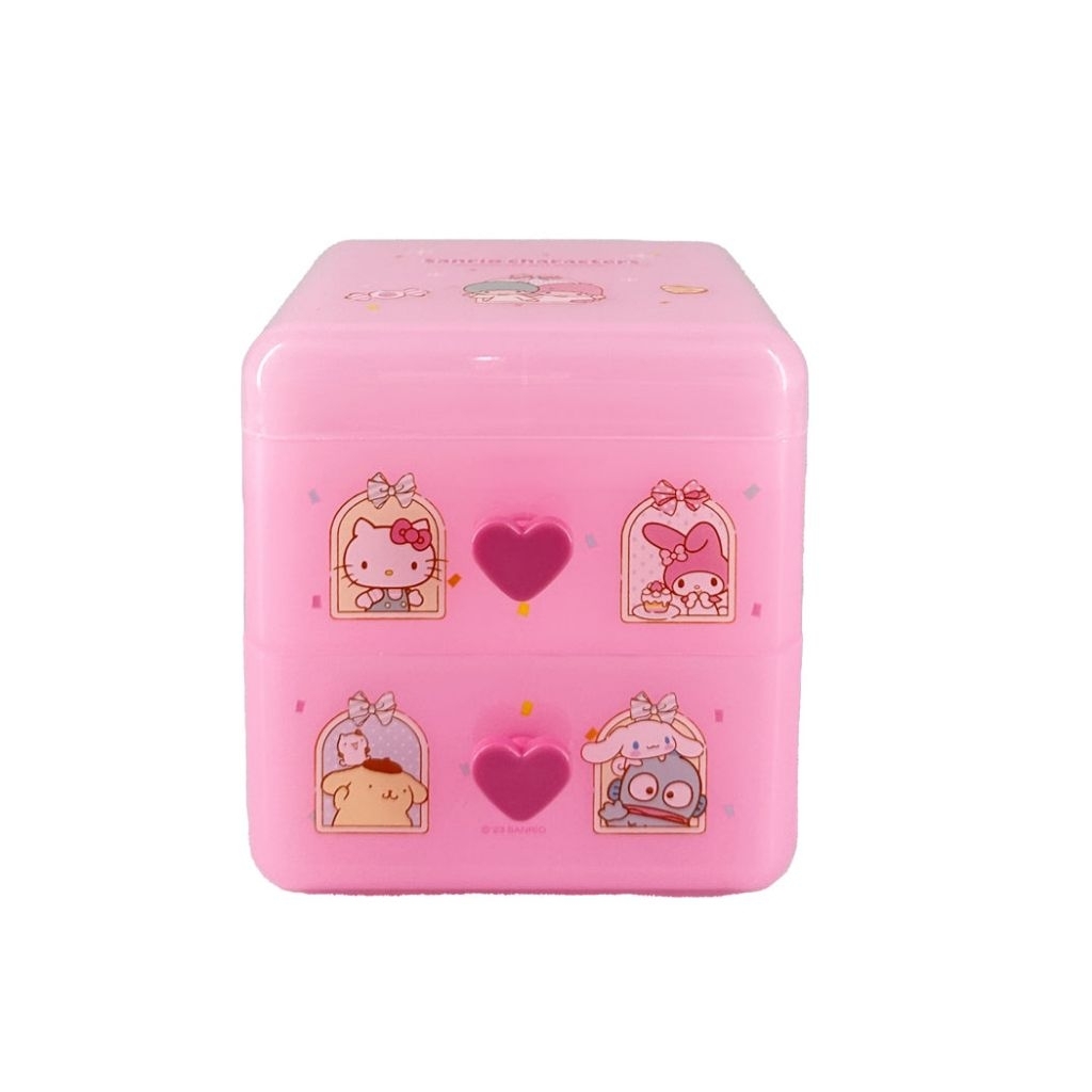 Miniso Sanrio Desk Storage Case with Drawers/Sanrio Wadah Tempat Penyimpanan dengan Laci