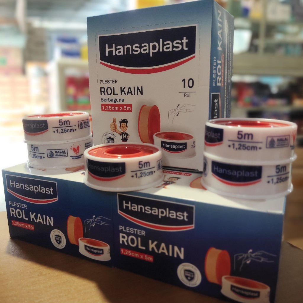 Plester Roll Kain 1,25cm x 5m Hansaplast Exp 2029