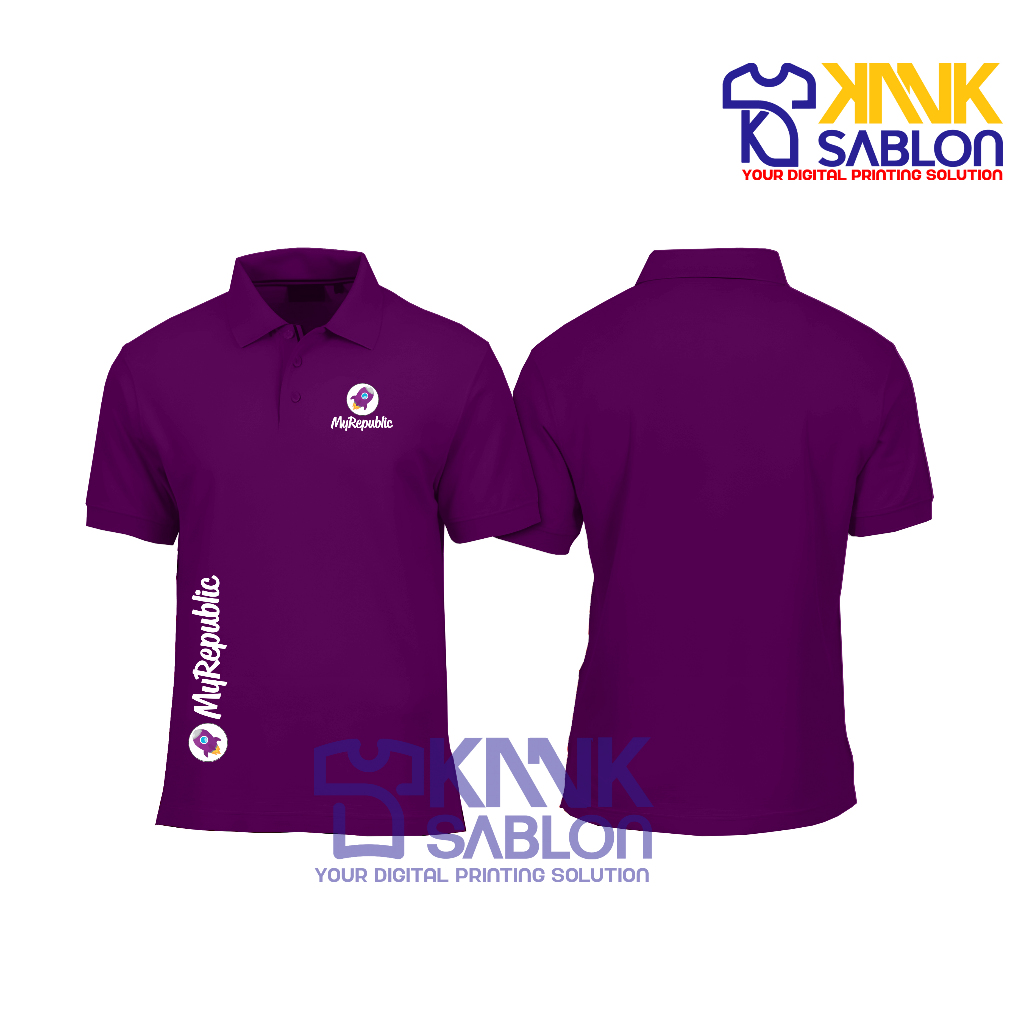 Poloshirt MyRepublic - Kaos Polo MyRepublic - Baju Berkerah MyRepublic - Kanksablon