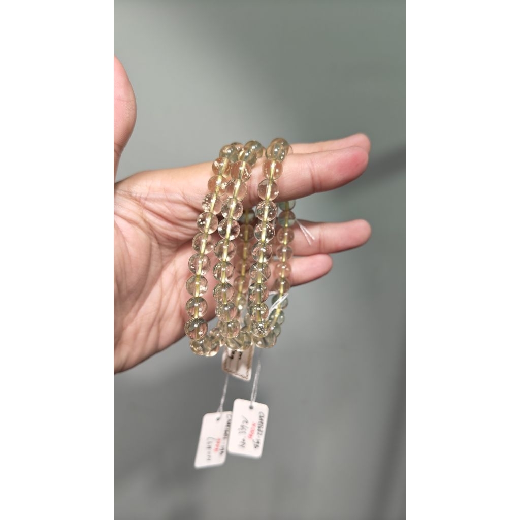 Libyan Desert Glass Bracelet 7mm – Gelang Batu Libyan Desert Glass Natural Premium