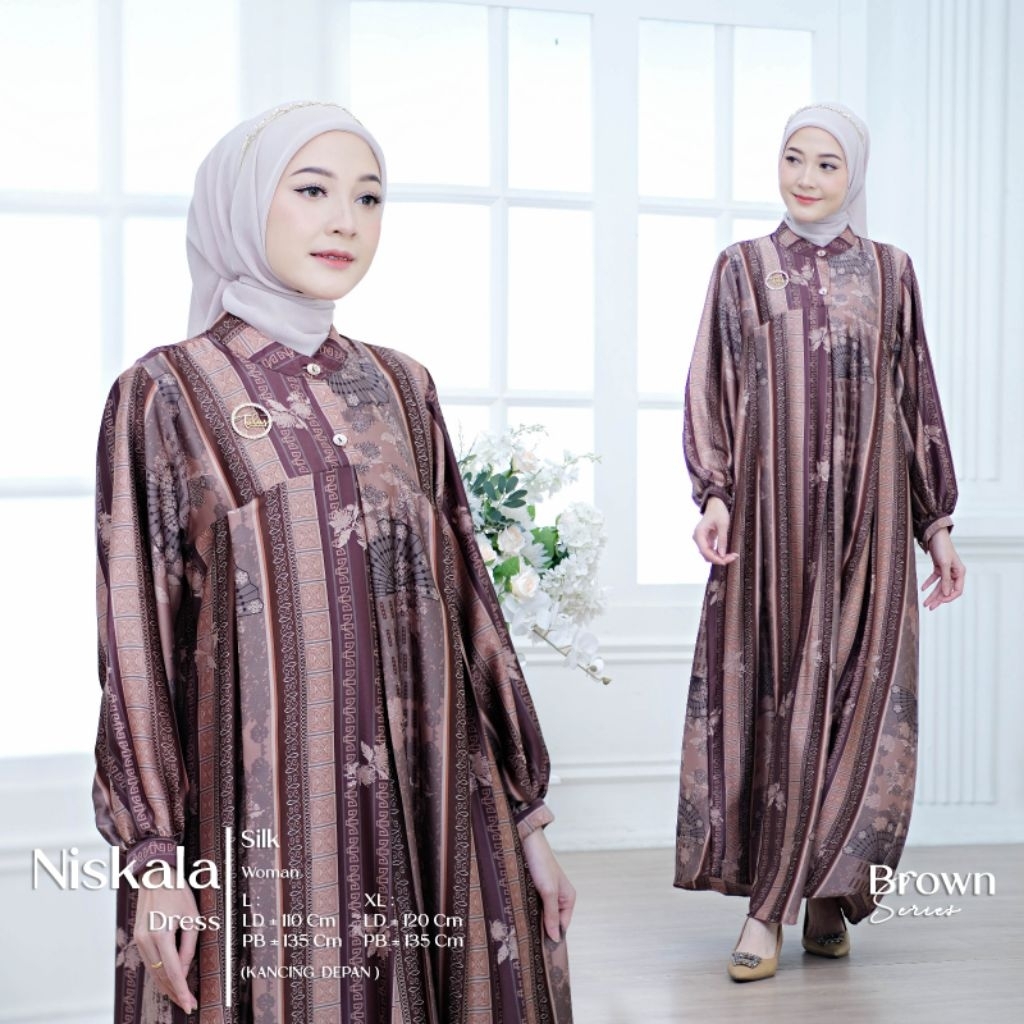 NISCALA DRES // MAXI SILK MOTIF PREMIUM // BY TULUS