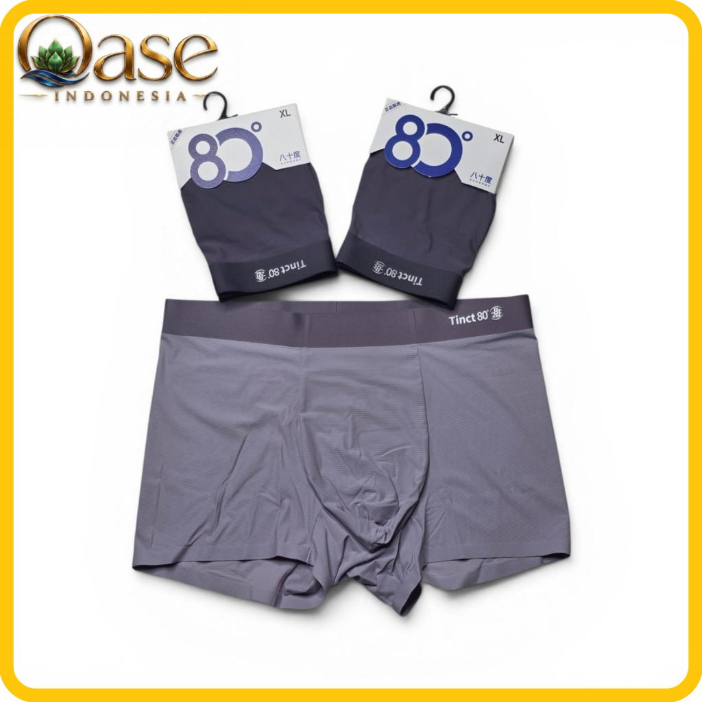 Celana Dalam Pria Underwear Boxer Ice Silk Lembut Tipis Dingin