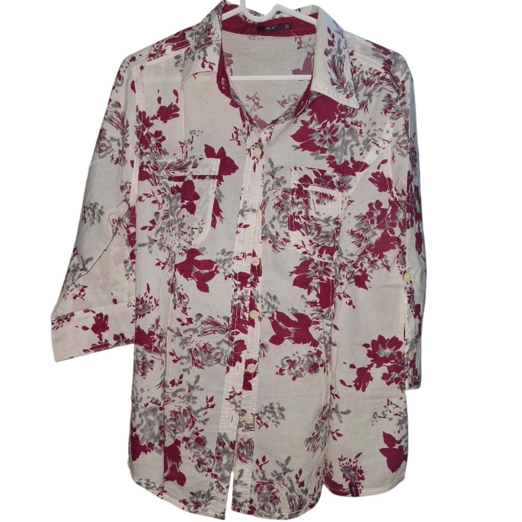kemeja floral ako preloved