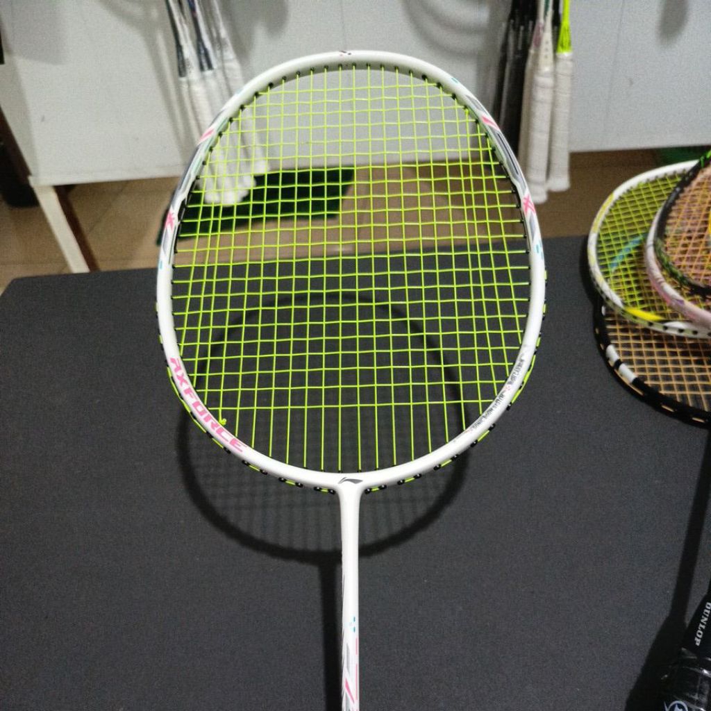 RAKET BADMINTON LINING AXFORCE CANNON SECOND/BEKAS SEPERTI BARU ORIGINAL