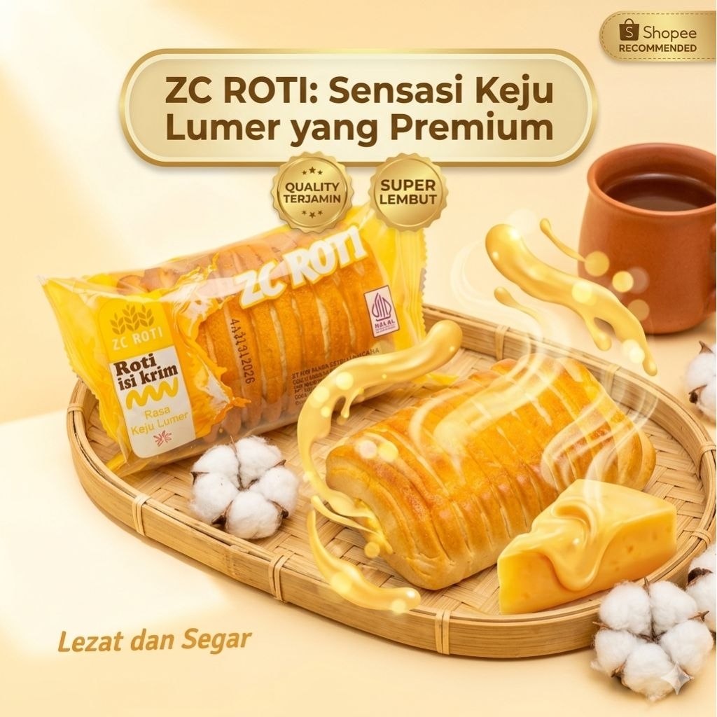 Roti ZC Rasa Keju Isi 60 Pcs