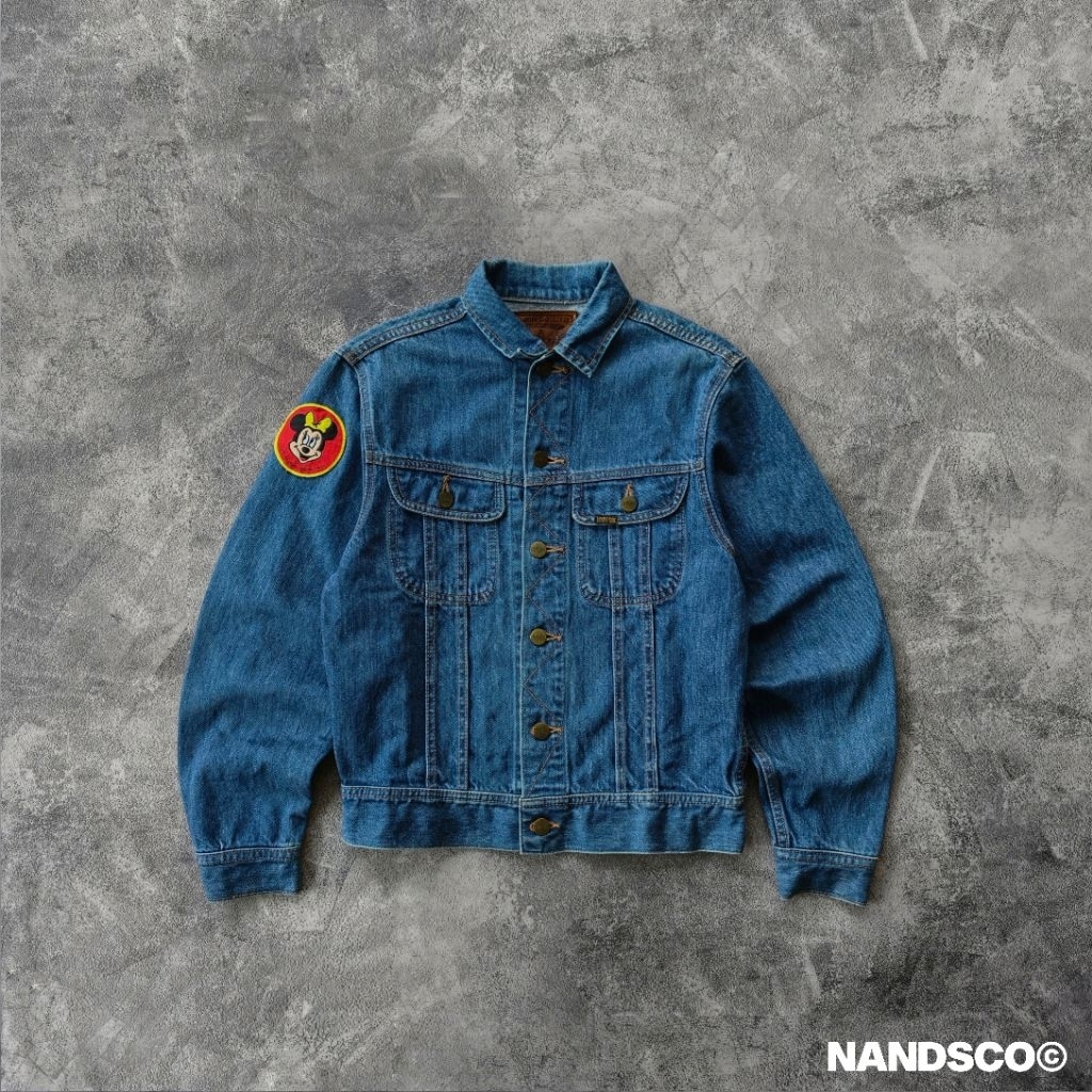Vintage 80s Edwin Trucker Denim Jacket - Indigo Blue