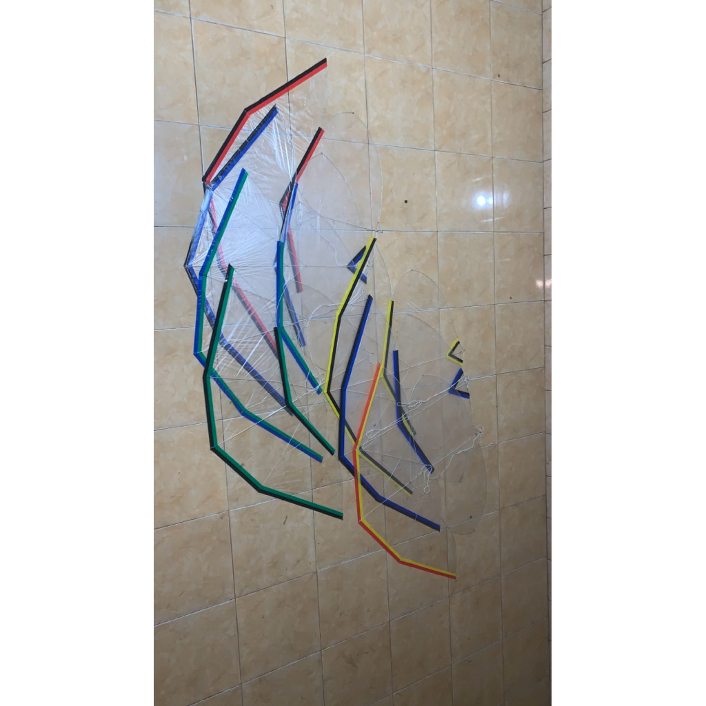 layangan papiran motif full fiber