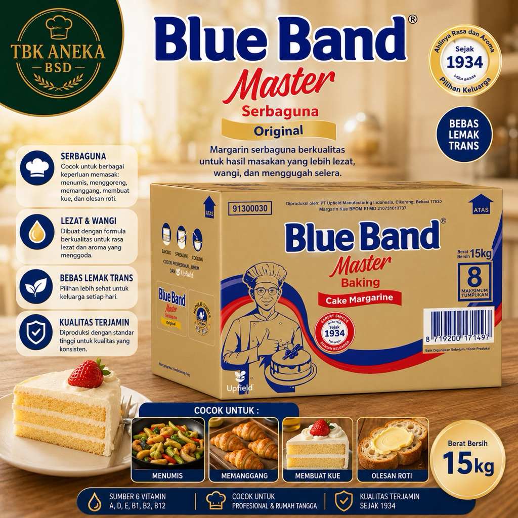 BLUE BAND MASTER MARGARINE 15kg (1dus)