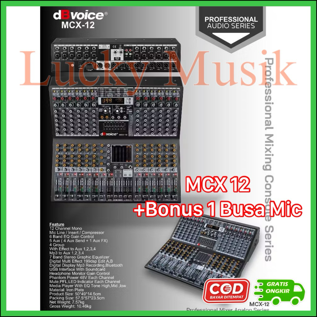 Mixer DBVOICE MCX 12 Original 12 Channel DBVOICE MCX-12
