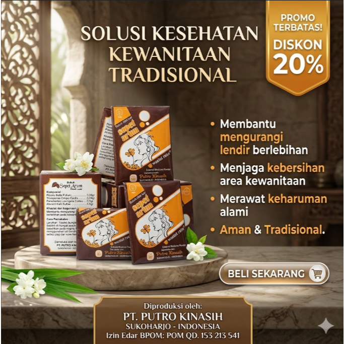 Jamu Herbal Sepet Arum Bubuk ( 1 Kotak Kecil) Original