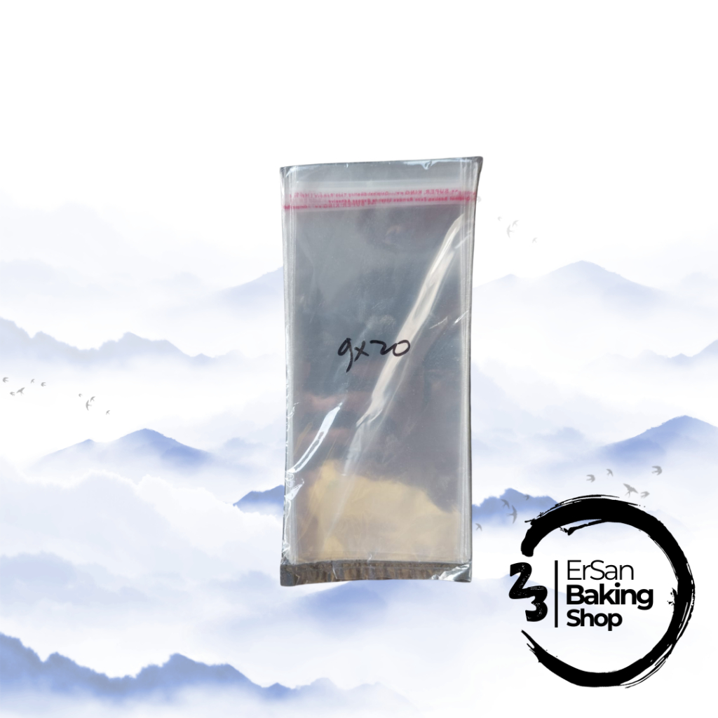 Plastik OPP One Sheet/Plastik Lumpia/Plastik Kue Lapis/Plastik Lembaran/Plastik Kue Basah 9 x 20