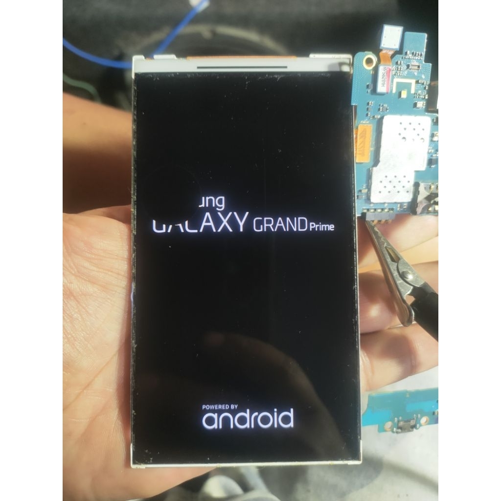 lcd Samsung grand prime minus ada tompel
