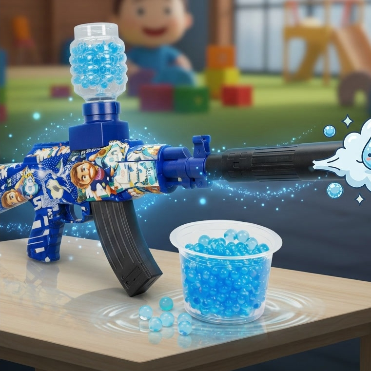 Mainan Tembak Splatter ball gun / electric gel ball blaster - Mudah Digunakan, Aman untuk Anak