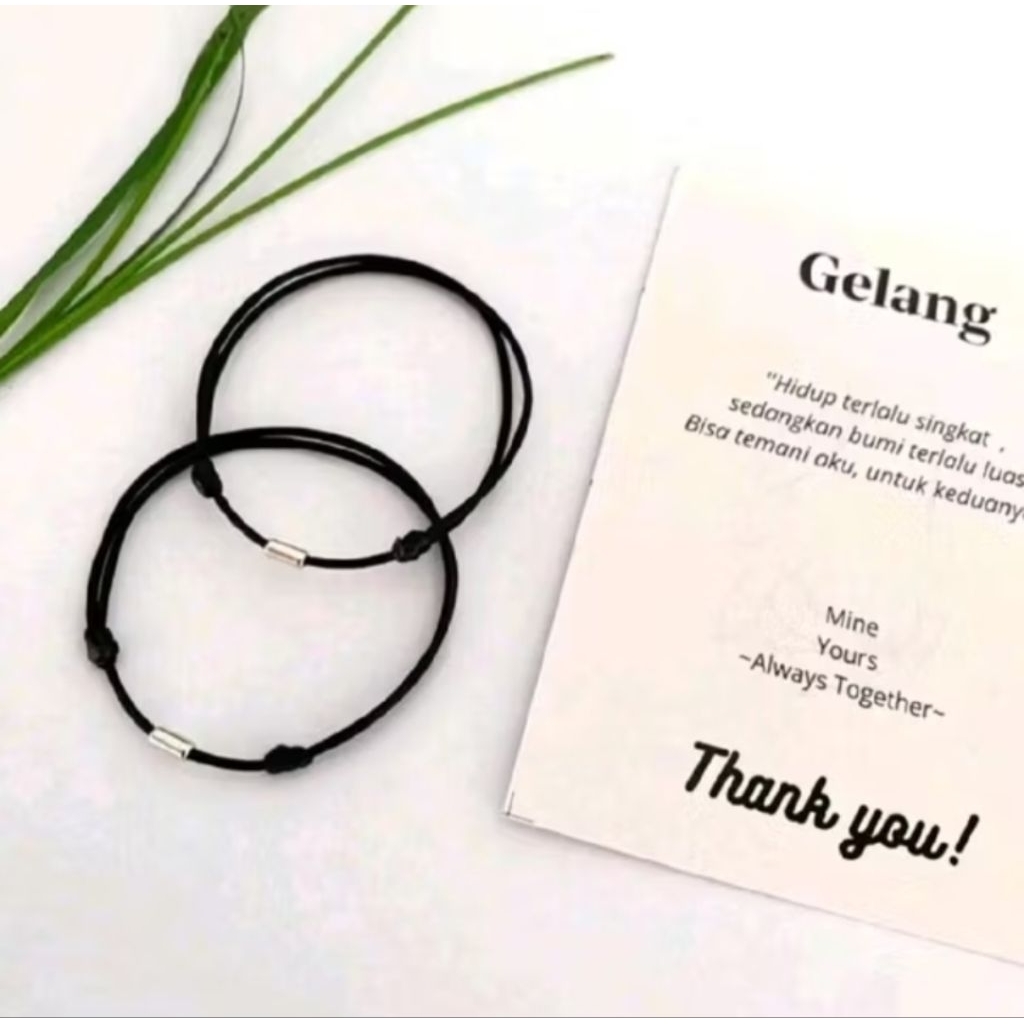GELANG COUPLE SAHABAT TABUNG MINIMALIS  // GELANG COUPLE PRIA WANITA BRACELETS