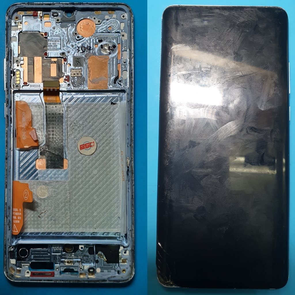 Bukan Handphone Part Frame Tulangan Tatakan LCD Huawei P30 Pro Original Copotan