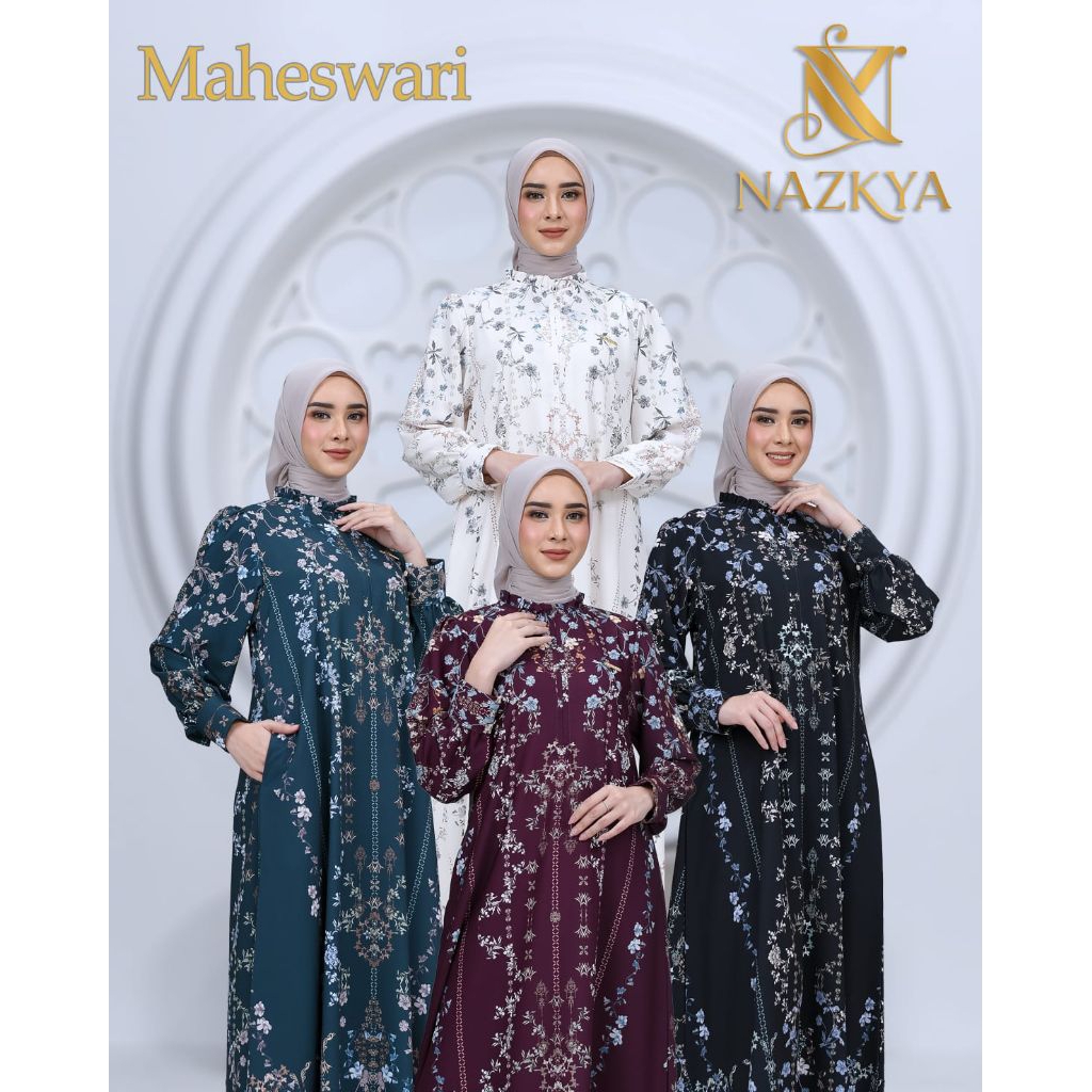 {TERBARU} MAHESWARI DRESS ORI NAZKYA /GAMIS LEBARAN 2026/BEST SELLER