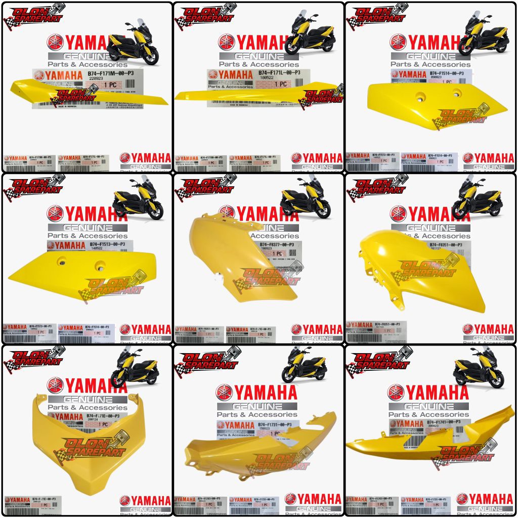 Cover Body Halus XMAX 250 2017 Kuning Original Yamaha